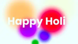 CSS Happy Holi Animation