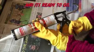 How to use a sealant gun: remove and load tube