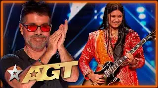 10 Year Old Girl from India ROCKS OUT on America's Got Talent!