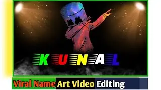 Name video editing app || Kinemaster video editing || tiktok name art video || Kinemaster name video