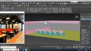3DsMax Tutorials, Learn 3D Modeling an Office Interior Design from Scratch in 3dsmax ( Part 4)