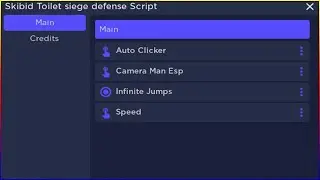 *NEW* Skibid Toilet Siege Defense Script (PASTEBIN 2023)(AUTO CLICKER,CAMERA MAN ESP,INFINITE JUMPS)