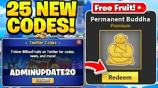 ALL 25 UPDATE 20 FREE BUDDHA FRUITS CODES IN BLOX FRUITS! Roblox