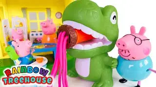 Peppa Pig Toys Eat Yummy Vegetables