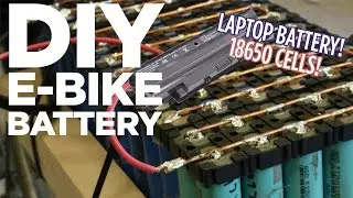 DIY Lithium Ion E-Bike Battery Pack from 18650 Laptop Batteries