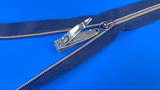 Tailors Don't Want You To Know This Method! Fix Broken Zipper in 2 Minutes