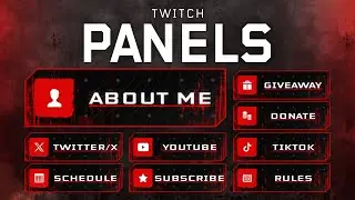 Call of Duty: Modern Warfare 3 inspired Twitch Panel Overlays for Streamers