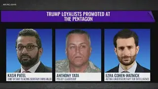 US military officials worried over Trump loyalists at Pentagon