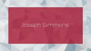 Joseph Simmons - appearance