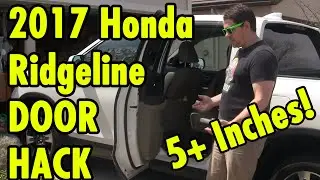 2017 Honda Ridgeline Rear Door Hack - Open doors 5 inches more!