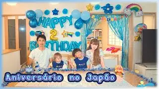 Aniversário do Haruki... Parabéns em família! Rotina no Japão...