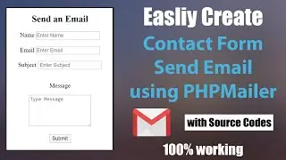 Create a PHP Send Email Contact Form -  using PHPMailer - Step by Step