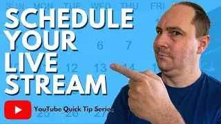 Youtube Scheduled Live Stream | YouTube Quick Tip