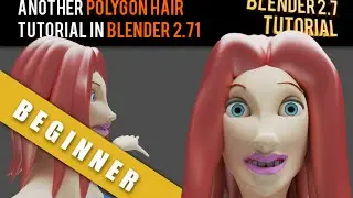 How to Polygon Hair Tutorial In Blender 2.71