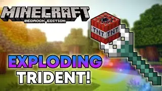 How to Get Explosive Tridents in Minecraft | Bedrock Command Block Tutorial