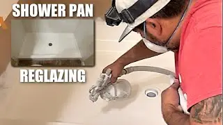 FIBERGLASS SHOWER PAN REGLAZING | HOW TO REPAIR AND REFINISH A FIBERGLASS SHOWER PAN