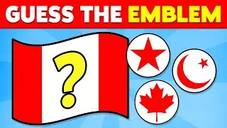 Guess The Emblem of The Flag 🏳️‍🌈 | Easy, Medium, Hard, Impossible | Flag Quiz