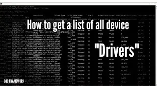 How to get a list of all device 