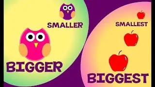 Bigger and Smaller & Biggest and Smallest | Comparison for Kids | Learn Pre-School Concepts