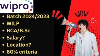 Wipro is hiring 2024/2023 batch | Salary? | Required skills?  WILP #wipro #wilp  #itjobs2024 #job