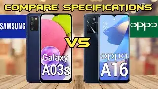 Samsung Galaxy A03s Vs Oppo A16 || Compare Helio P35 Vs Helio G35