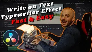 Write On Typewriter Text Effect, Super Easy - Davinci Resolve