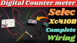 Selec xc410b counter meter sensor with manual rest button connection