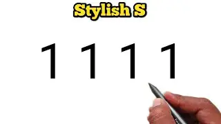 Stylish Letter S Drawing | Letter S Drawing | 1111 Number Drawing