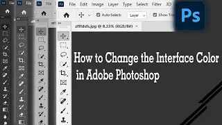 How to Change the Interface Color in (Adobe Photoshop 2023) Photoshop- Tutorial (Awais Sabri)