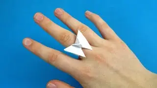 How to make a ring out of paper  Origami ring💍