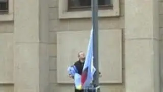 Flag of EU presidency hoisted in Berlin