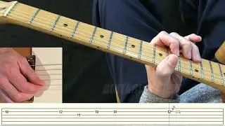 Slow Blues Lead Guitar 2- Guitar Lesson - With Tab