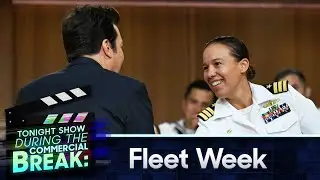 Jimmy Talks with Fleet Week Audience During Commercial Break | The Tonight Show