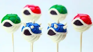 MARIO KART 8 KOOPA SHELL CAKE POPS - NERDY NUMMIES