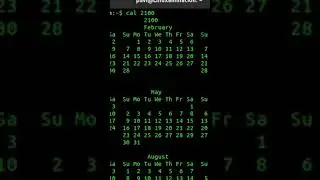 Year 2100 will not be a Leap Year | Linux Calendar