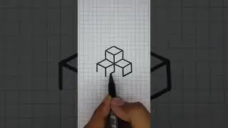 Simple 3D Illusion to Draw on Graph Paper