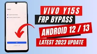 Vivo Y15s FRP Bypass Android 12 Update 2023 | All Vivo Android 12 Frp Bypass | Vivo Y15s FRP Bypass