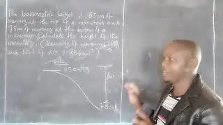 Calculating the Height of a mountain using the difference in atmospheric pressure