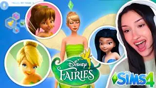 making the PIXIE HOLLOW FAIRIES in The Sims 4