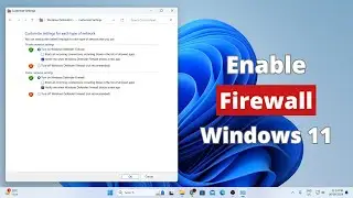 How to Enable or Disable Firewall on Windows 11