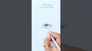 Eye easy drawing tutorial for beginners - step by step   #Creative #art #Satisfying #Shorts