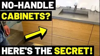 Heres How To Get HANDLELESS CABINETS!! (No-Handle Custom Modern Cabinets--Hardware Explained!)