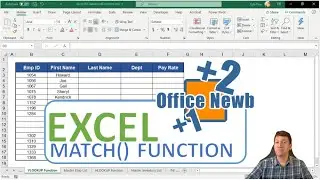 Microsoft Excel MATCH Function