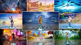 Evolution of All Fortnite Lobby Backgrounds (Chapter 1 Season 1 - Chapter 5 Season 1)