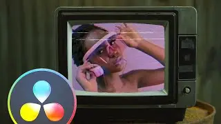 TV Screen Overlay VHS Effect - DaVinci Resolve 17