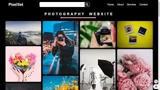 Responsive Photography website using HTML & CSS (Free Source Code)