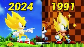 The evolution of SUPER SONIC idle animations (1991-2024)