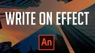 How to Make an Easy Write On Text Effect - Adobe Animate 2019 Tutorial