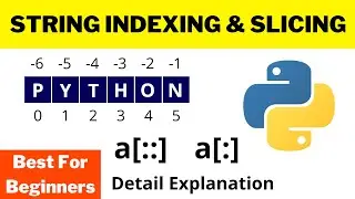 Python String Index and slice in Detail (with examples) | Google Colab Python