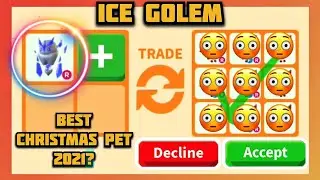 20 BIG OFFERS - ICE GOLEM - CHRISTMAS PET - Adopt me Rich Servers